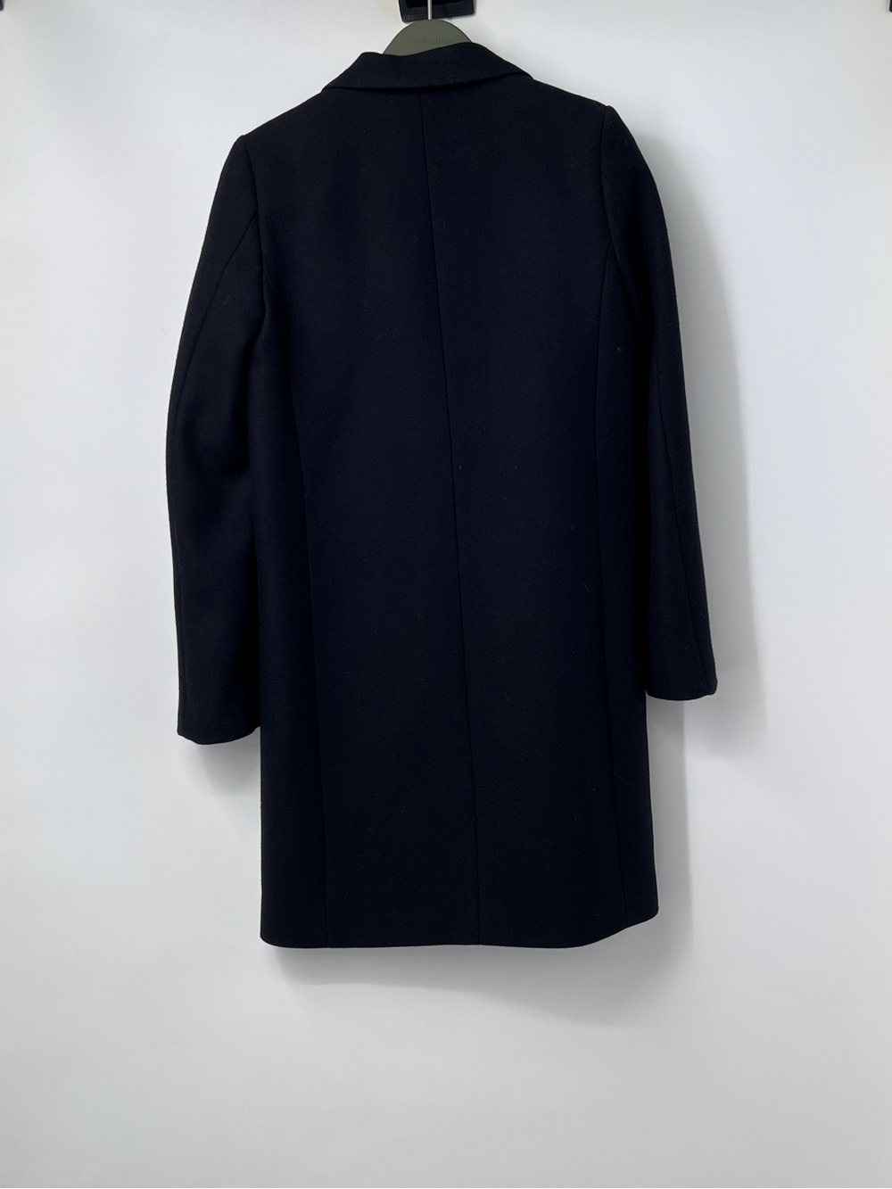 Zara Black Single-Button Trench Coat XS - Picture 4 of 4